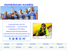Tablet Screenshot of crowboroughrunners.org.uk